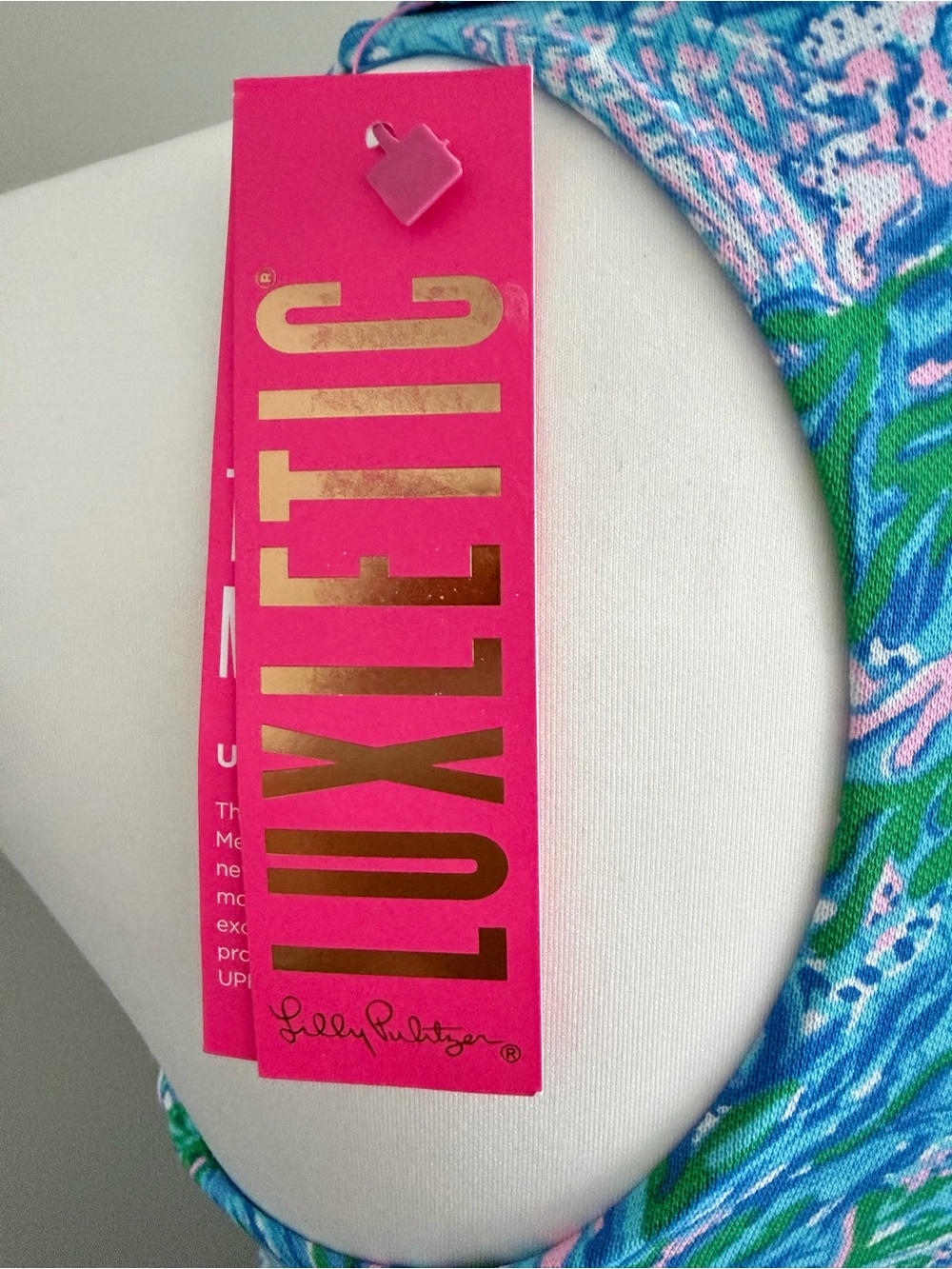 NWT LILLY PULITZER  LUXLETIC DANIA DRESS *LAS OLAS AQUA * UPF 50+ - Picture 7 of 9